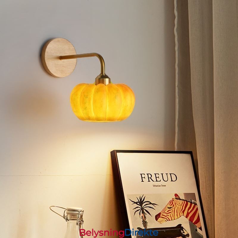 Gresskarvegglampe Japansk Retro Vegglampe