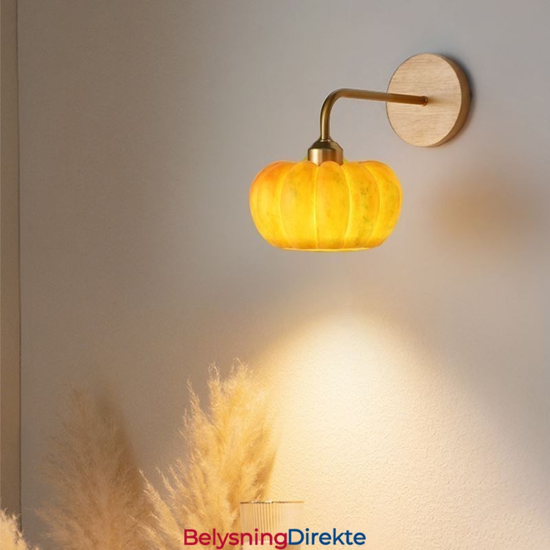 Gresskarvegglampe Japansk Retro Vegglampe