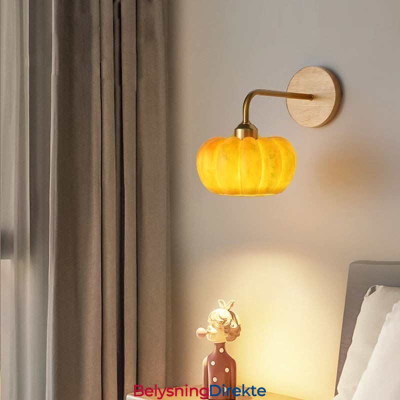 Gresskarvegglampe Japansk Retro Vegglampe