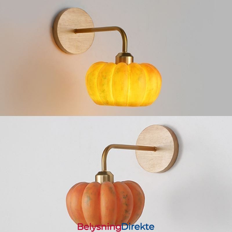 Gresskarvegglampe Japansk Retro Vegglampe