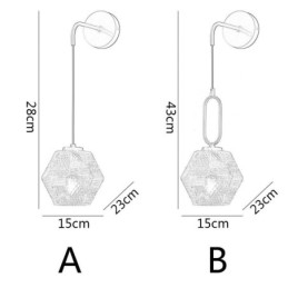 Moderne Vegglampe Kreativ Glassvegglampe
