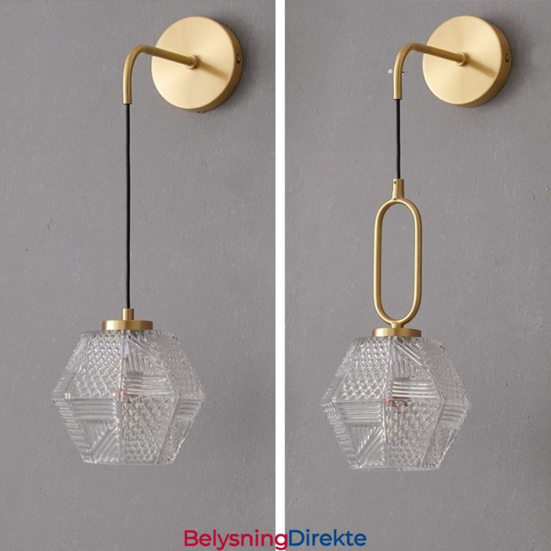Moderne Vegglampe Kreativ Glassvegglampe