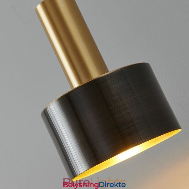 Moderne Vegglampe Svart Gull Kontrastfarge Vegglampe