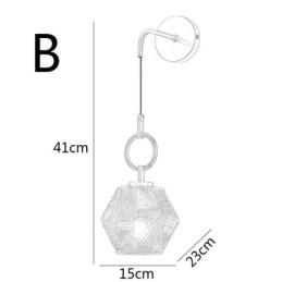 Moderne Vegglampe Kreativ Glassvegglampe