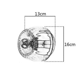 Moderne Veggbelysning Med Klar Glassskjerm Børstet Vegglampe