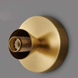 Moderne Veggbelysning Med Klar Glassskjerm Børstet Vegglampe