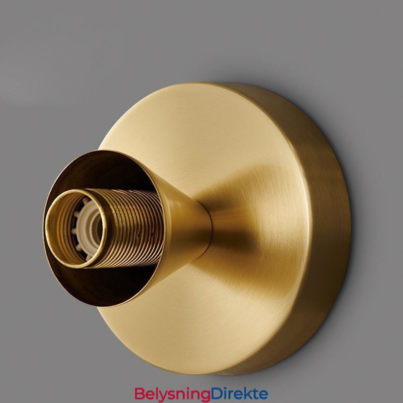 Moderne Veggbelysning Med Klar Glassskjerm Børstet Vegglampe