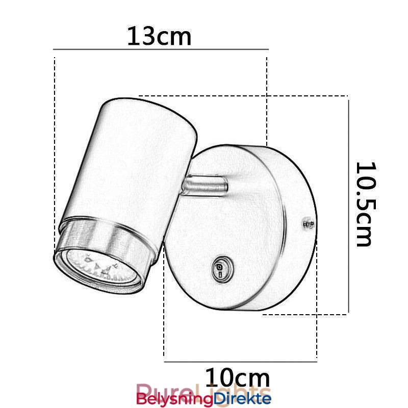 Moderne Svingbar Vegglampe Minimalistisk Vegglampe Midtgangslampe