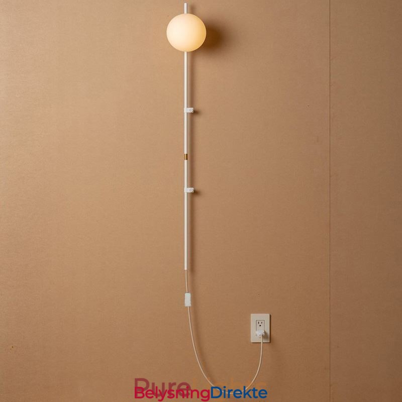 Globe Vegglampe Med Lys Fra Midten Av Århundret, Magisk Bønne, Vegglampe Med Stikkontakt