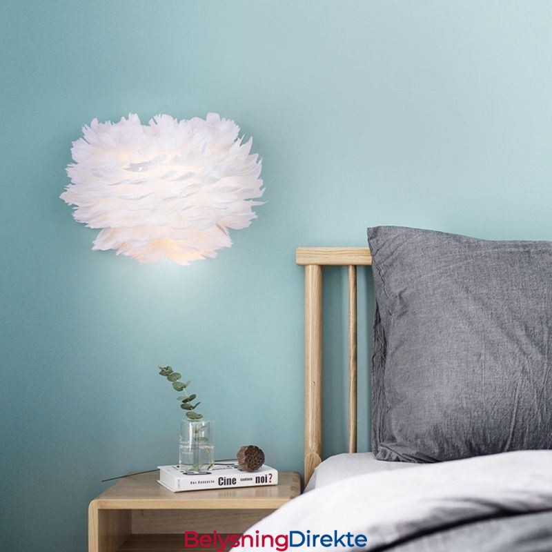 Kreativ Fjærvegglampe Dekorativ Lampe