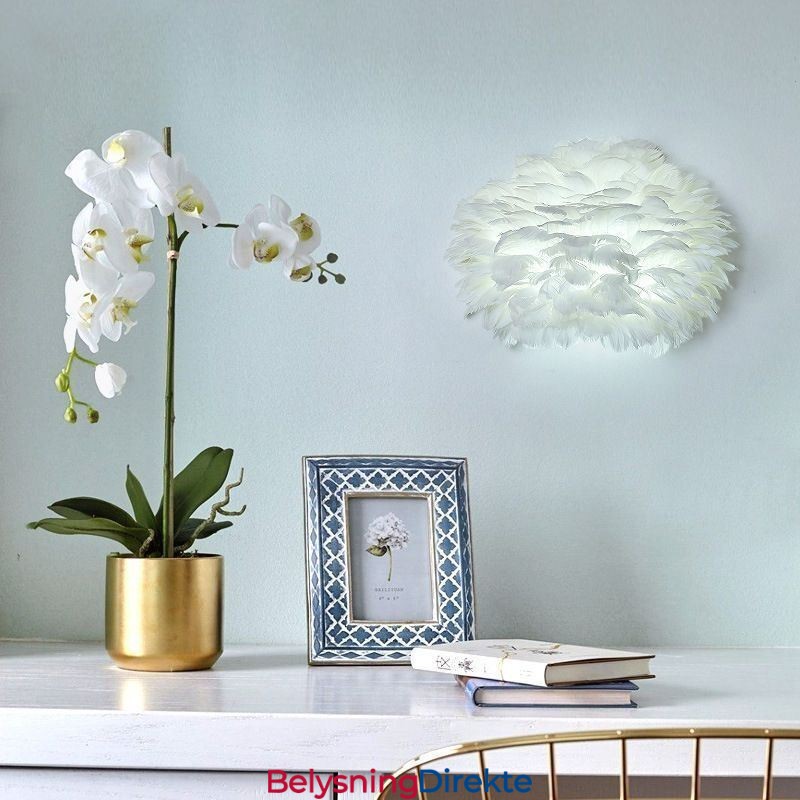Kreativ Fjærvegglampe Dekorativ Lampe