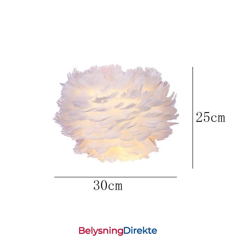 Kreativ Fjærvegglampe Dekorativ Lampe