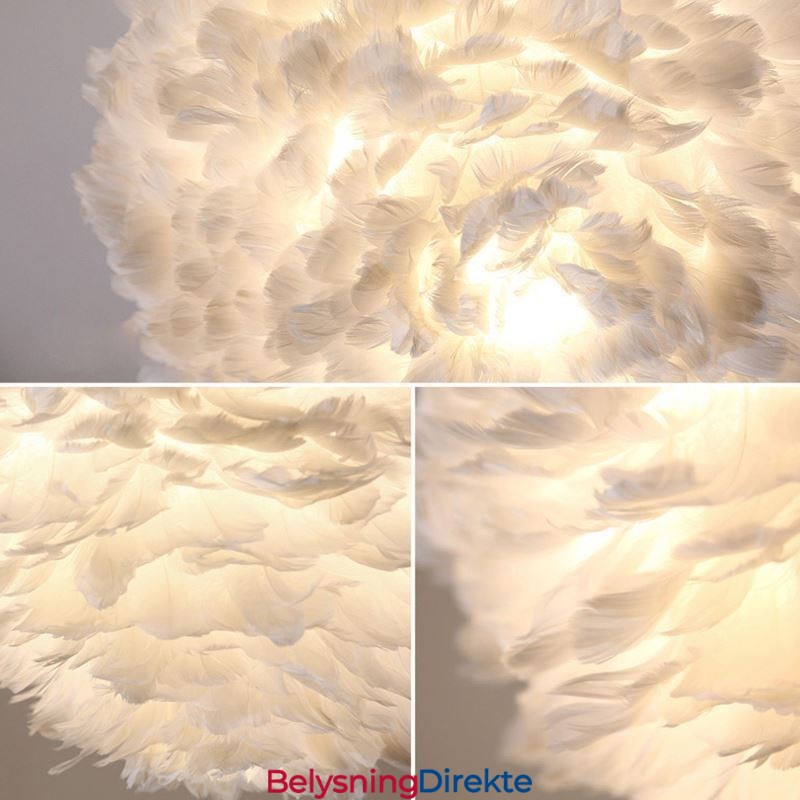 Kreativ Fjærvegglampe Dekorativ Lampe