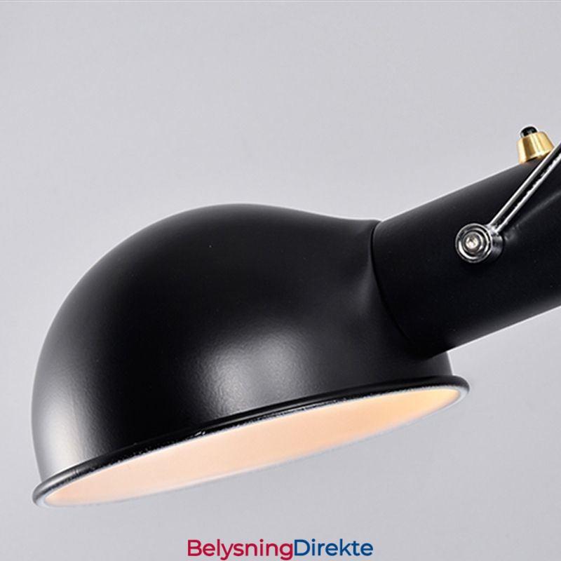 Enkel Vippearm Vegglampe Nattbordslampe Med Leselampe