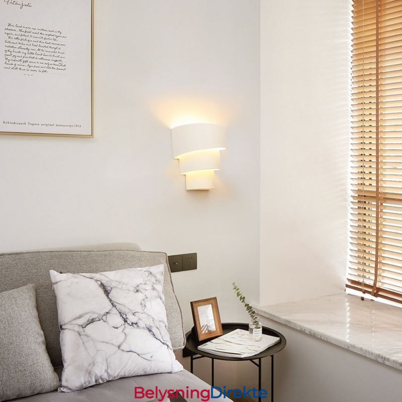 Moderne Minimalistisk Vegglampe Spiralformet Kakelampe Nattbordslampe