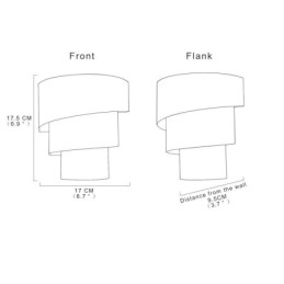 Moderne Minimalistisk Vegglampe Spiralformet Kakelampe Nattbordslampe
