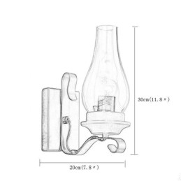 Vintage Smijernsvegglampe Med Én Lyspære