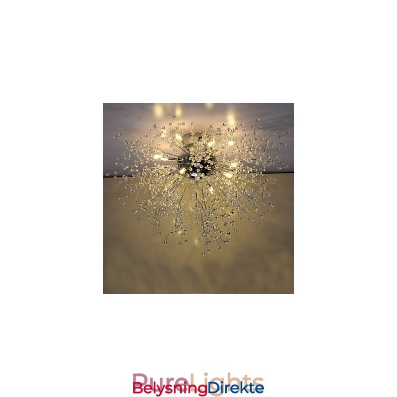 Moderne Fyrverkerikubus Acrchrome Metall Innfelt Gdns