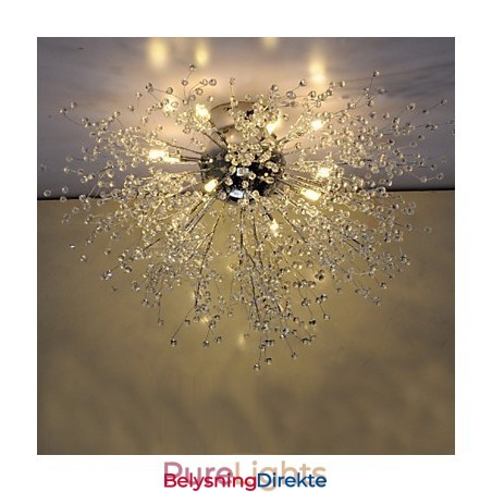 Moderne Fyrverkerikubus Acrchrome Metall Innfelt Gdns