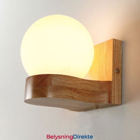 Nordisk Heltre Vegglampe Koselig Kuleformet Vegglampe