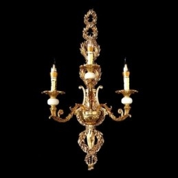 Europeisk Vegglampe Luksuriøs Petal Vegglampe Jade Dekorasjonslampe Nattbordsbelysning