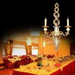 Europeisk Vegglampe Luksuriøs Petal Vegglampe Jade Dekorasjonslampe Nattbordsbelysning