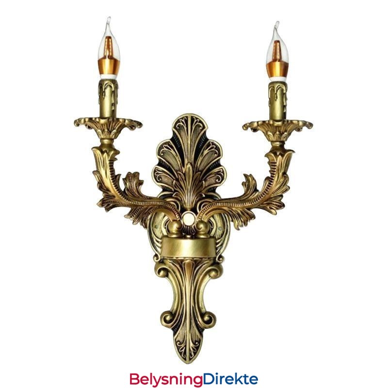 Europeisk Retro Vegglampe Kreativ Dobbel Hjemmebelysning Vegglampe Nattbordsbelysning