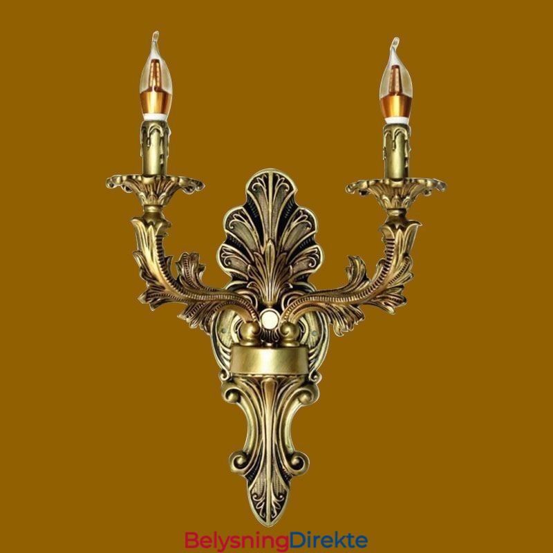 Europeisk Retro Vegglampe Kreativ Dobbel Hjemmebelysning Vegglampe Nattbordsbelysning