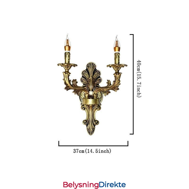 Europeisk Retro Vegglampe Kreativ Dobbel Hjemmebelysning Vegglampe Nattbordsbelysning