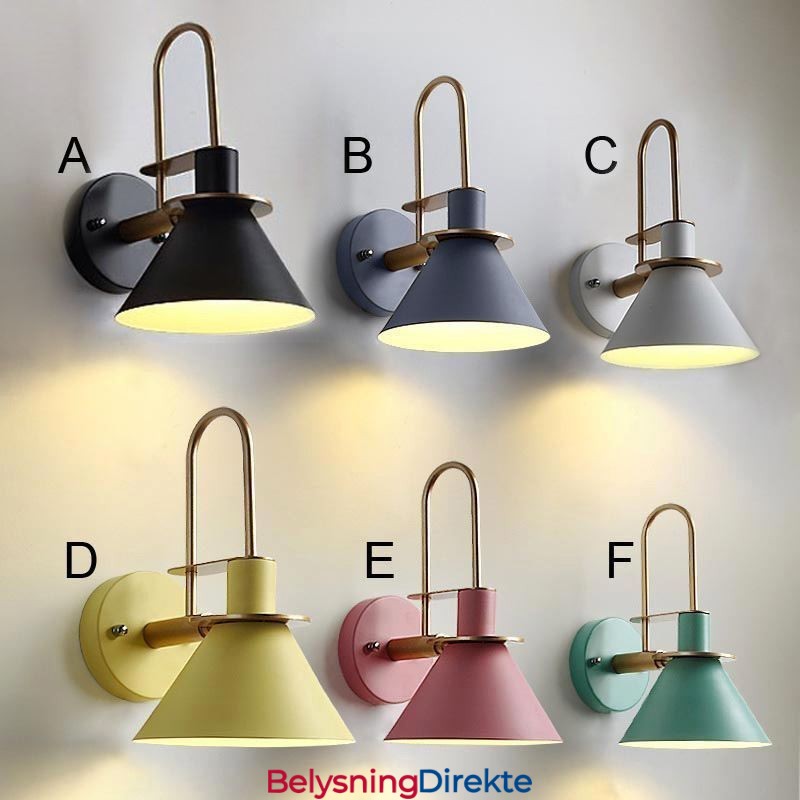 Nordisk Vegglampe I Makron-Stil, Kreativ Speillampe Foran