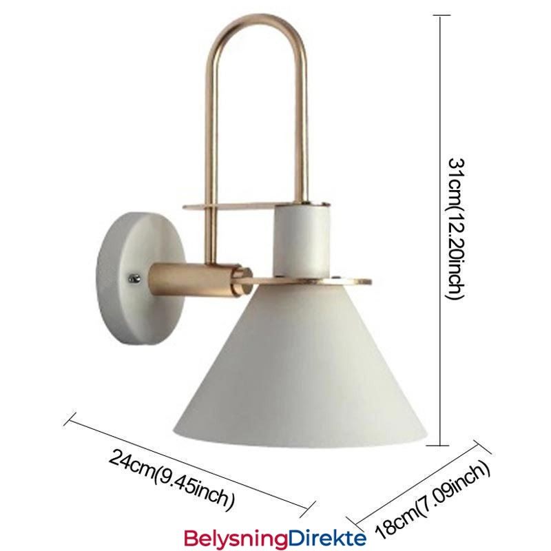 Nordisk Vegglampe I Makron-Stil, Kreativ Speillampe Foran