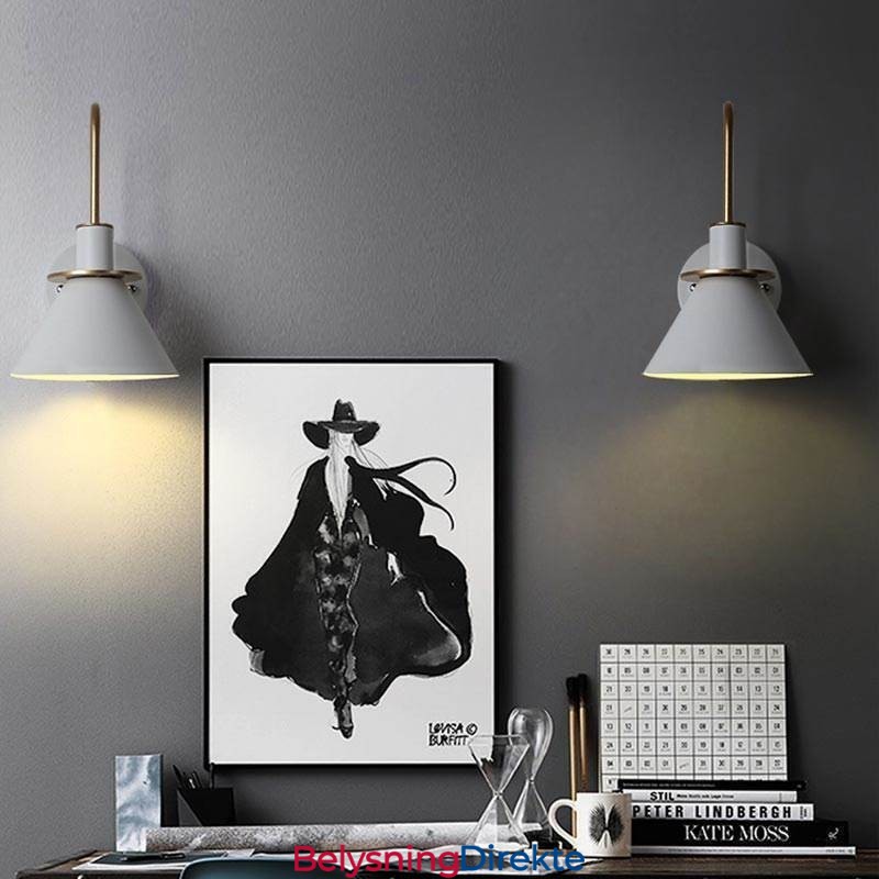 Nordisk Vegglampe I Makron-Stil, Kreativ Speillampe Foran