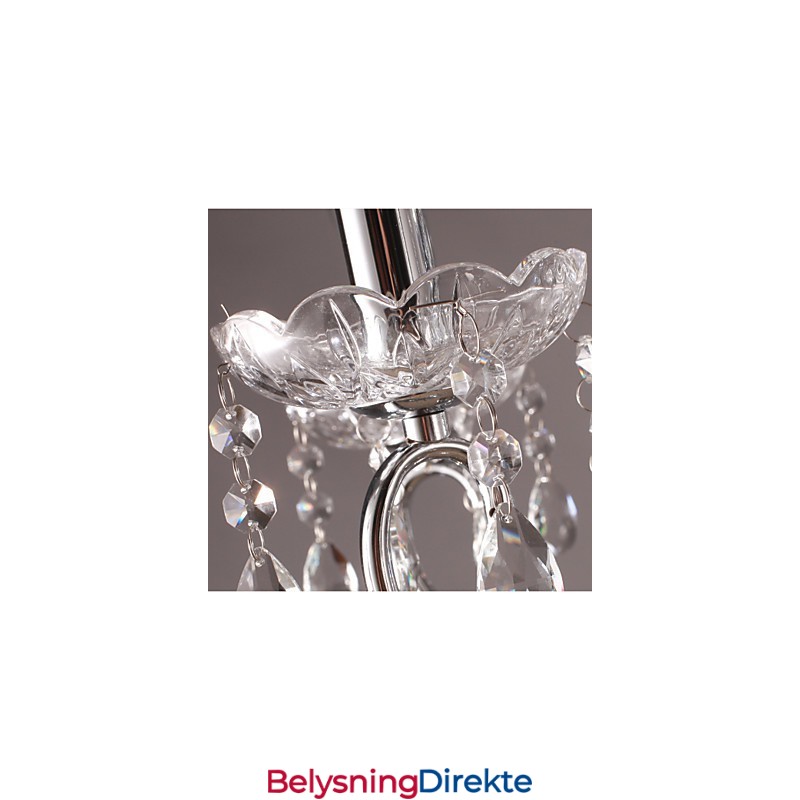 Tradisjonell Klassisk Krystallkrone I Metall