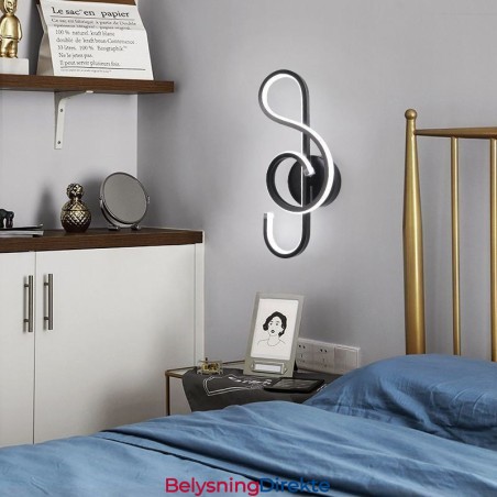 Vegglampe Minimalistisk Akryl Note Vegglampe