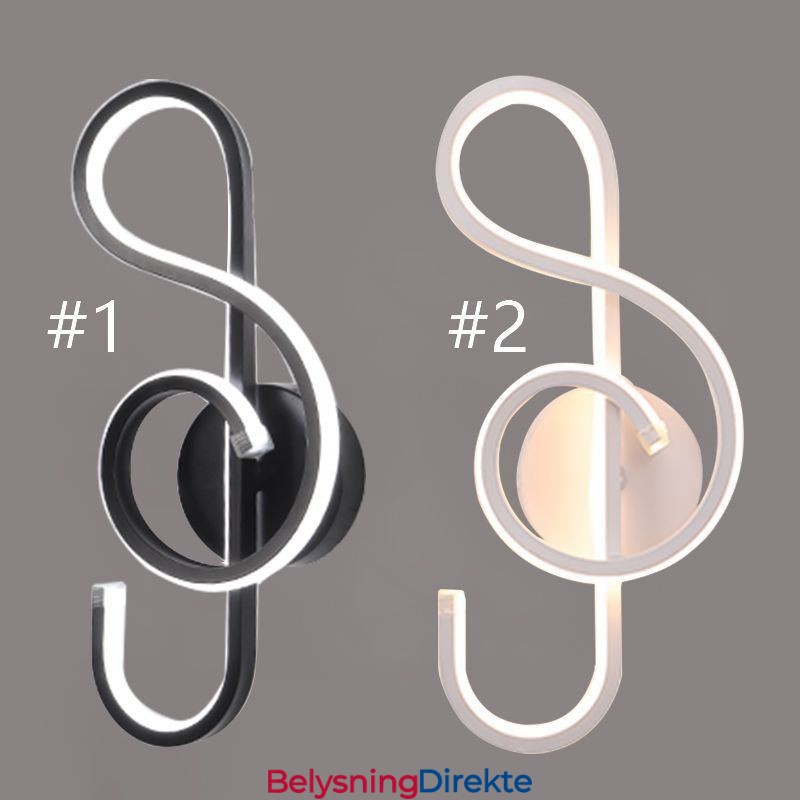 Vegglampe Minimalistisk Akryl Note Vegglampe