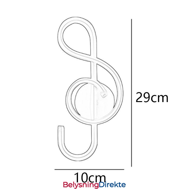 Vegglampe Minimalistisk Akryl Note Vegglampe