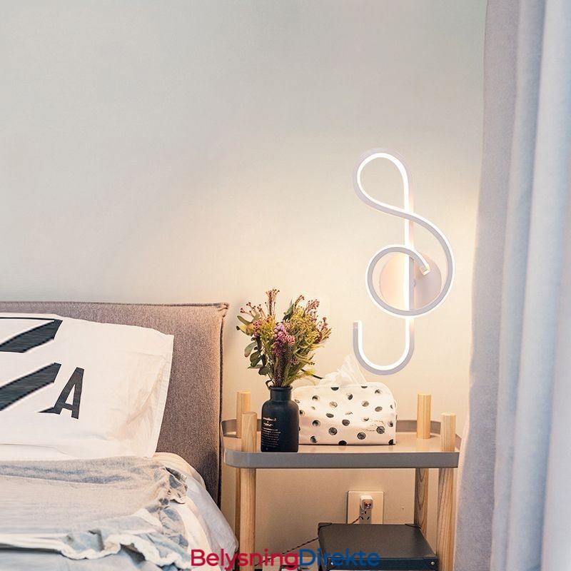Vegglampe Minimalistisk Akryl Note Vegglampe