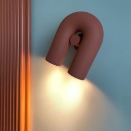 Vegglampe U-Formet Minimalistisk Kreativ Vegglampe 90 Roterende Lampeskjerm