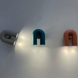 Vegglampe U-Formet Minimalistisk Kreativ Vegglampe 90 Roterende Lampeskjerm