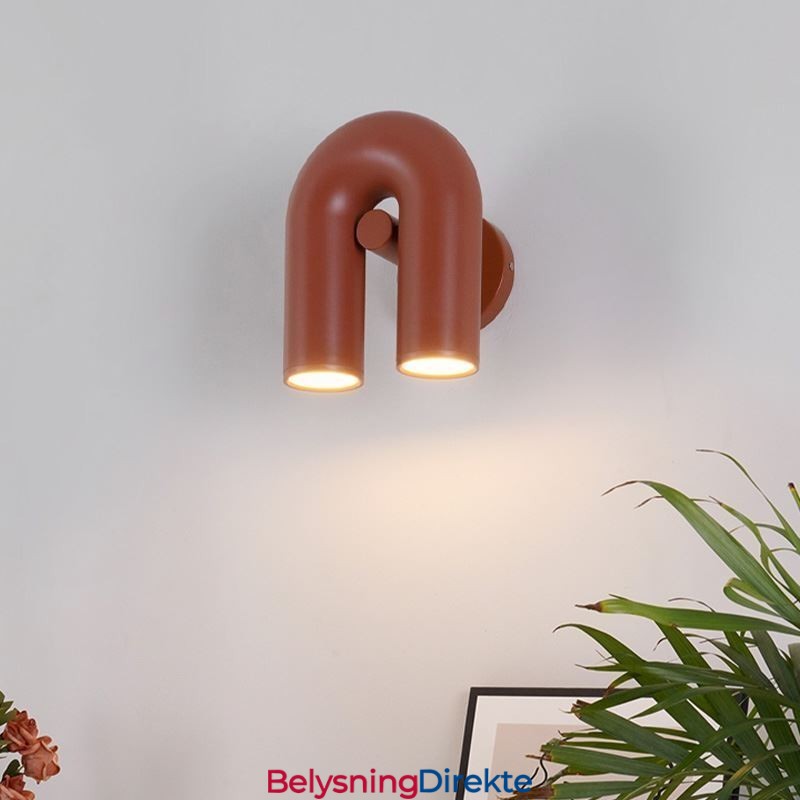 Vegglampe U-Formet Minimalistisk Kreativ Vegglampe 90 Roterende Lampeskjerm