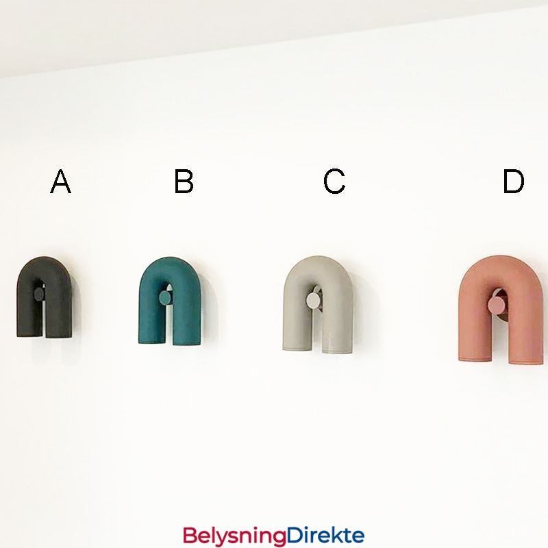 Vegglampe U-Formet Minimalistisk Kreativ Vegglampe 90 Roterende Lampeskjerm