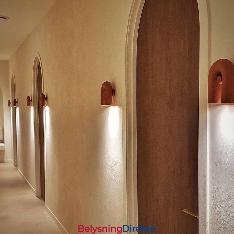 Vegglampe U-Formet Minimalistisk Kreativ Vegglampe 90 Roterende Lampeskjerm