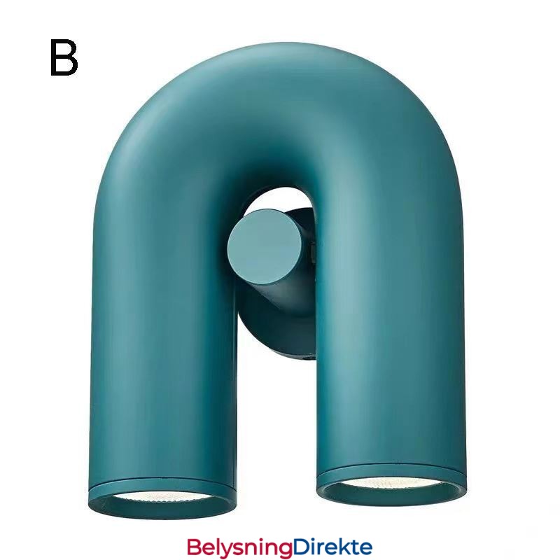 Vegglampe U-Formet Minimalistisk Kreativ Vegglampe 90 Roterende Lampeskjerm