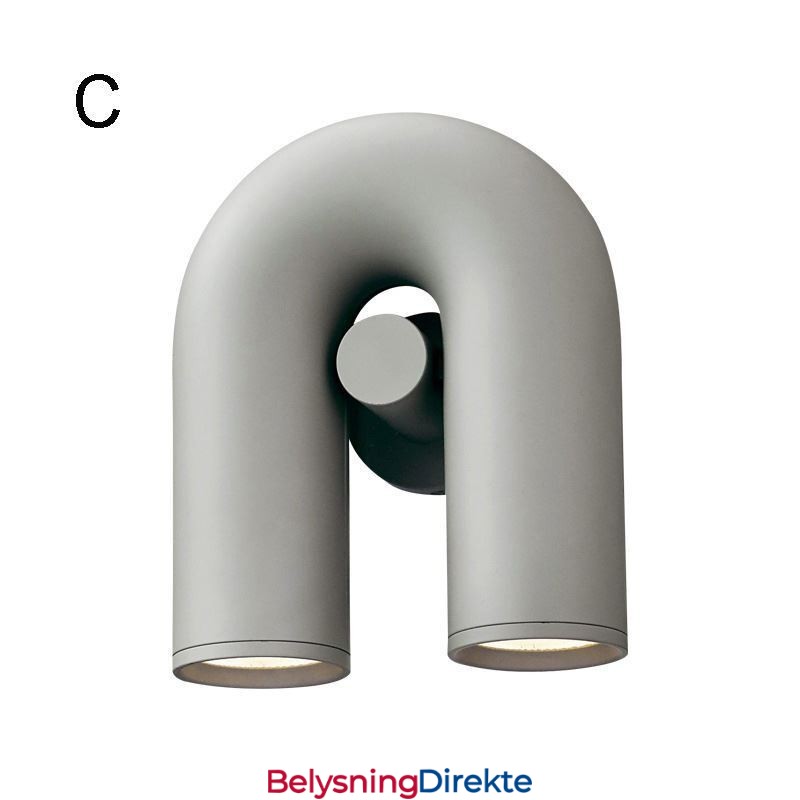 Vegglampe U-Formet Minimalistisk Kreativ Vegglampe 90 Roterende Lampeskjerm