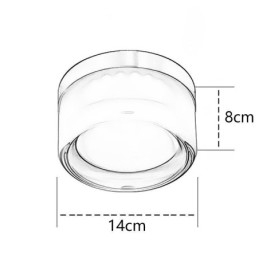 Vegglampe Moderne Minimalistisk Akryl Enkelthodet Rund Smijern Liten Vegglampe