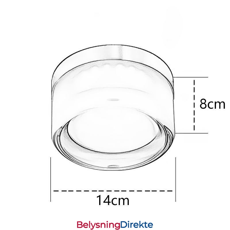 Vegglampe Moderne Minimalistisk Akryl Enkelthodet Rund Smijern Liten Vegglampe