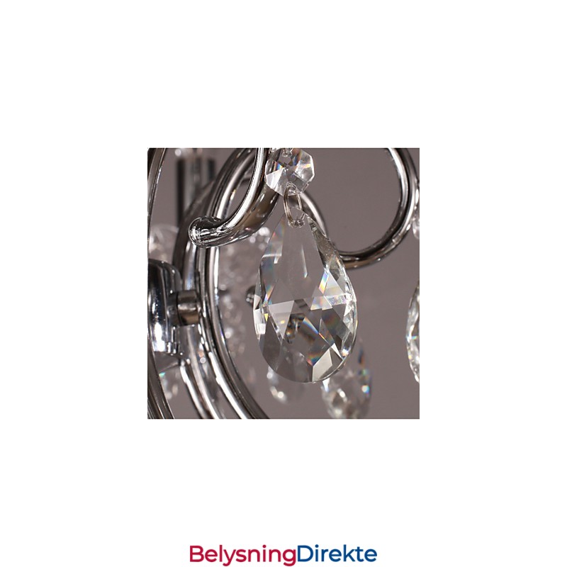 Tradisjonell Klassisk Krystallkrone I Metall