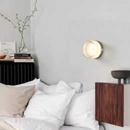 Vegglampe Moderne Minimalistisk Akryl Enkelthodet Rund Smijern Liten Vegglampe