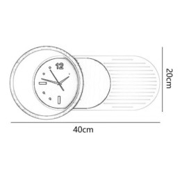Vegglampe Moderne Minimalistisk Akryl Smijern Klokke Vegglampe