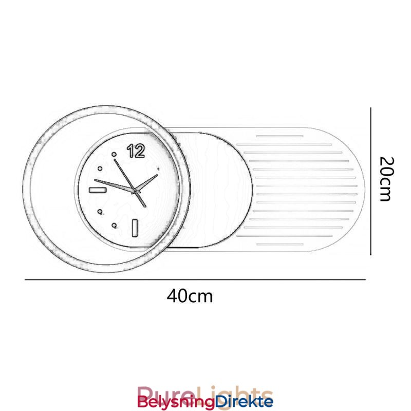 Vegglampe Moderne Minimalistisk Akryl Smijern Klokke Vegglampe